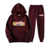 Letter printed hooded jacket, cotton jacket, hoodie set