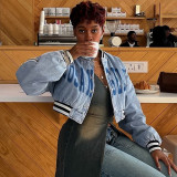 Open top cropped short sleeved sweatshirt