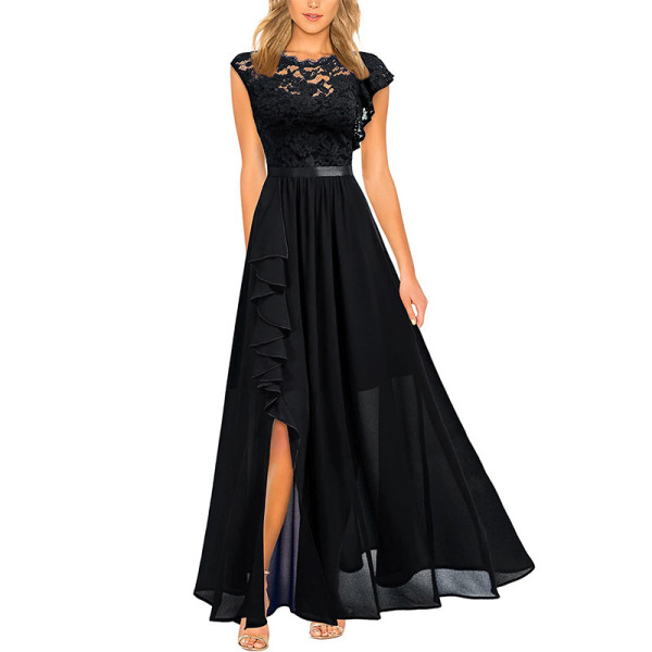 Evening gown lace high waisted long skirt