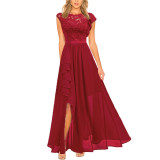 Evening gown lace high waisted long skirt