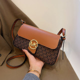 Vintage printed crossbody bag