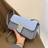Vintage printed crossbody bag