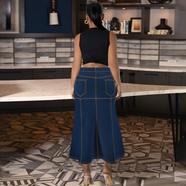 Cowboy long skirt