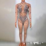 Bright diamond see through jumpsuit