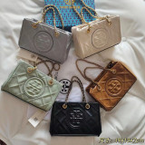 Lingge Handheld Shoulder Cross Shoulder Women's Bag Chain Diagonal Tote Bag