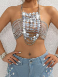 Hollow bra, bikini suspender, body chain