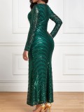 Long sequined dress
