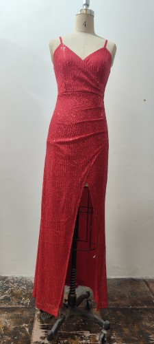 Sequined camisole dress