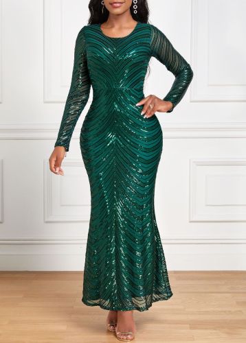 Long sequined dress