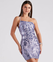 Strap strap bead wrapped hip dress Strap strap bead wrapped hip dress