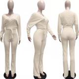 Pit strip loose tie bow two-piece set