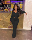 Pit strip loose tie bow two-piece set