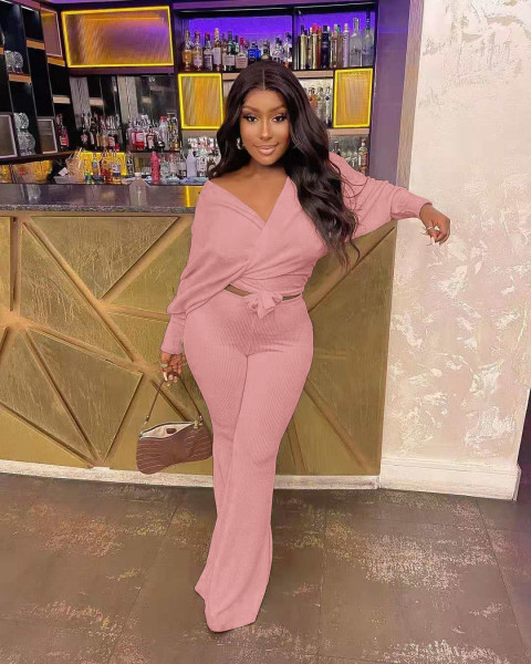 Pit strip loose tie bow two-piece set