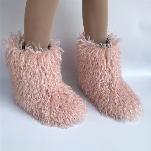Wool snow boots