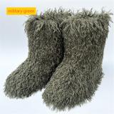 Wool snow boots