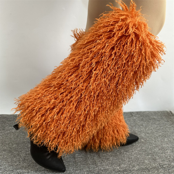 Sheep curly snow boots pile socks