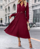 Solid color dress