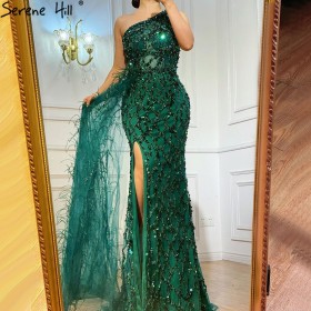 Sequined long sleeveless mid length evening gown