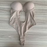 Transparent suspender one-piece shapewear top