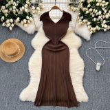Fish tail knitted dress