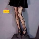 Hollowed out fishing net socks