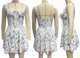 Women's Lace Splicing Waist Strap Skirt