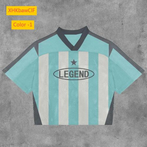 Round neck pullover short sleeved digital printed men's T-shirt