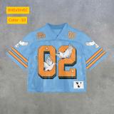 Round neck pullover short sleeved digital printed men's T-shirt