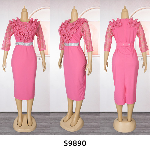 Large size OL temperament commuter bag hip dress