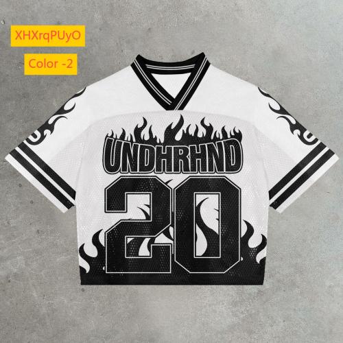 Round neck pullover short sleeved digital printed men's T-shirt