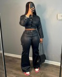 Leather trousers for suits