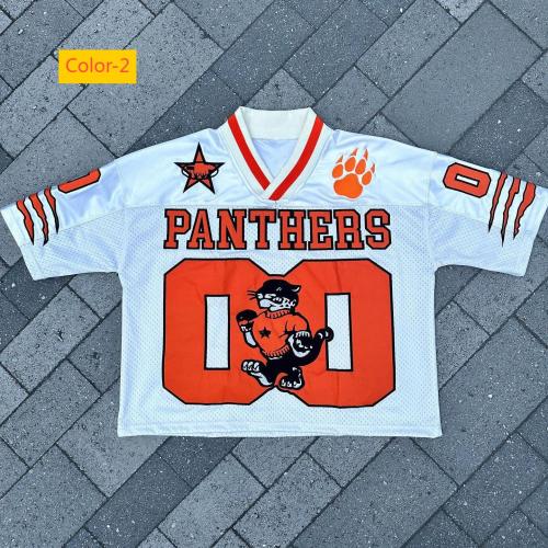 Round neck pullover short sleeved digital printed men's T-shirt