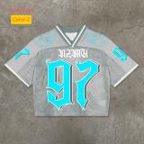 Round neck pullover short sleeved digital printed men's T-shirt