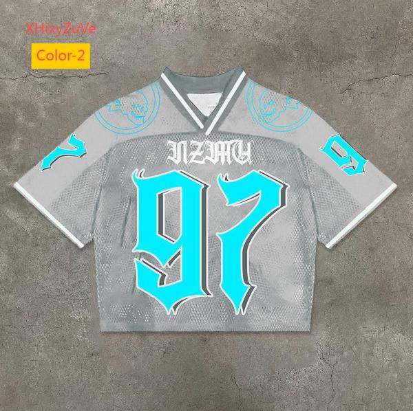Round neck pullover short sleeved digital printed men's T-shirt