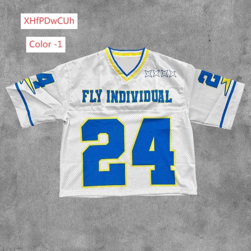 Round neck pullover short sleeved digital printed men's T-shirt