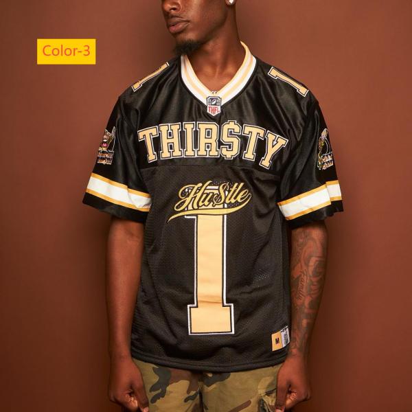Round neck pullover short sleeved digital printed men's T-shirt