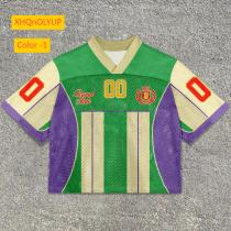 Round neck pullover short sleeved digital printed men's T-shirt