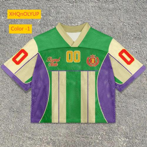 Round neck pullover short sleeved digital printed men's T-shirt