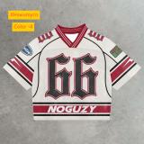 Round neck pullover short sleeved digital printed men's T-shirt