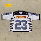 Round neck pullover short sleeved digital printed men's T-shirt