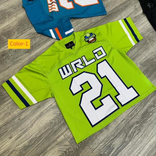 Round neck pullover short sleeved digital printed men's T-shirt