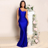 Women's one shoulder long dress