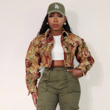 Small niche lapel cardigan jacket short jacket