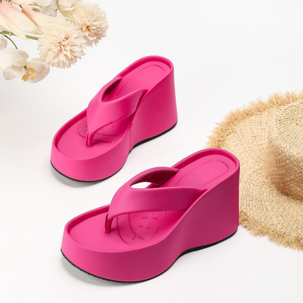 Thick soled slippers woman lady shoes sandals America Africa