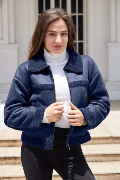 Suede suede jacket windproof jacket