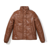 Short leather jacket, thick cotton jacket, and bread jacket
