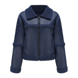 Suede suede jacket windproof jacket