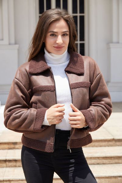 Suede suede jacket windproof jacket
