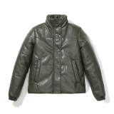 Short leather jacket, thick cotton jacket, and bread jacket