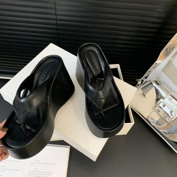 Height increasing and flip flops, sloping and clip on sandals